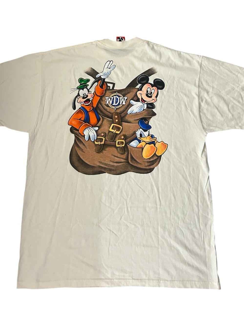 Disney WDW Cream Graphic Short-Sleeve Tee with Mickey, Goofy & Donald